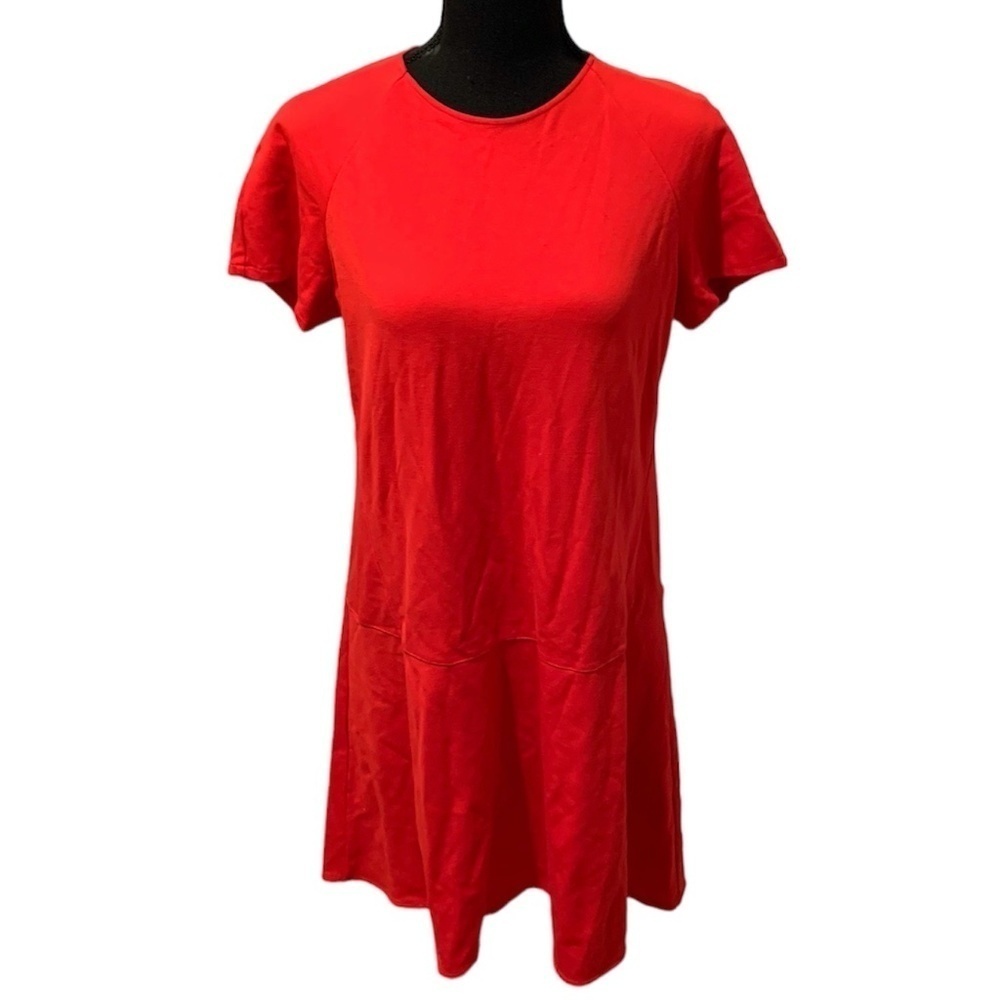 Uniqlo Short Sleeve Dress Large Red